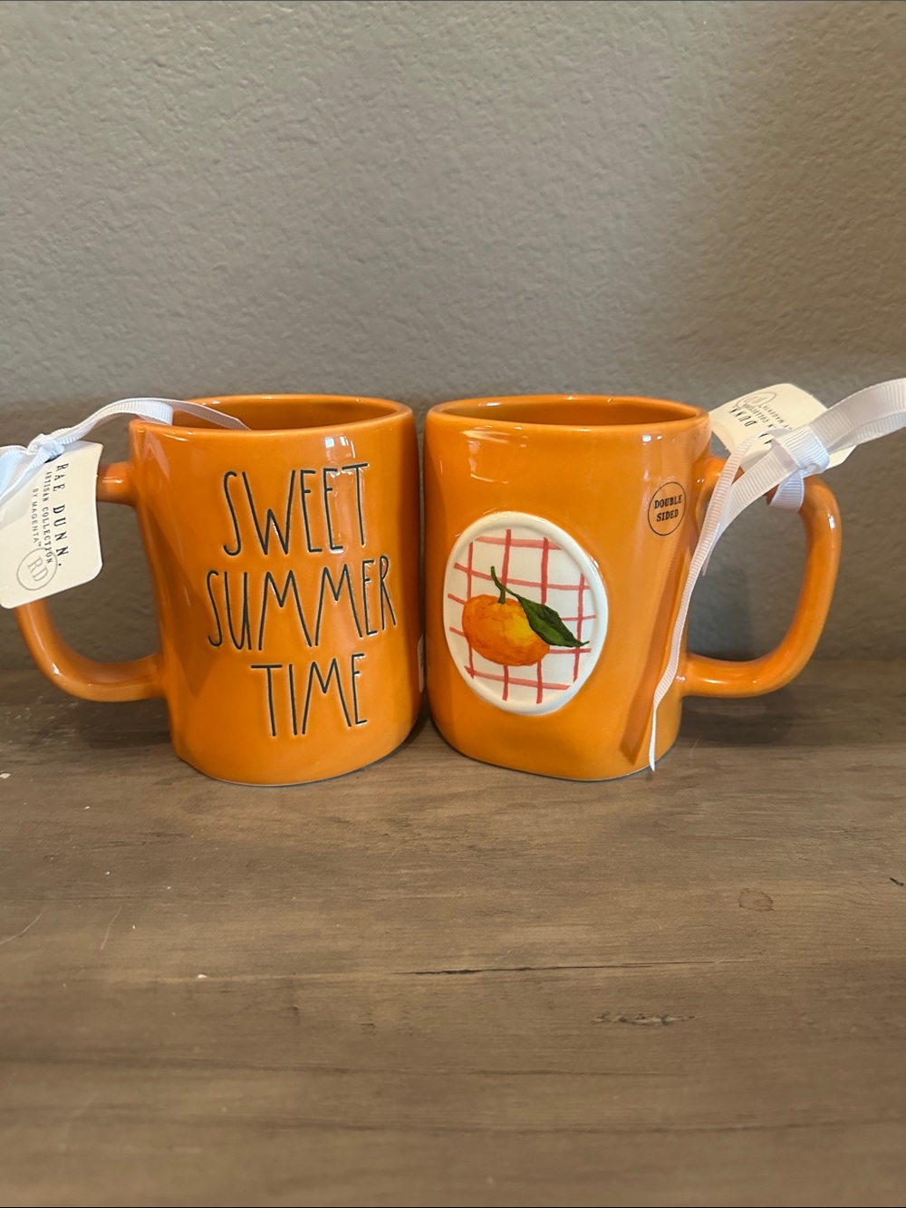 Rae Dunn Sweet Summer Time Peach Mug